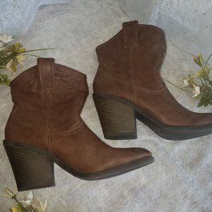 Faux Leather Boots